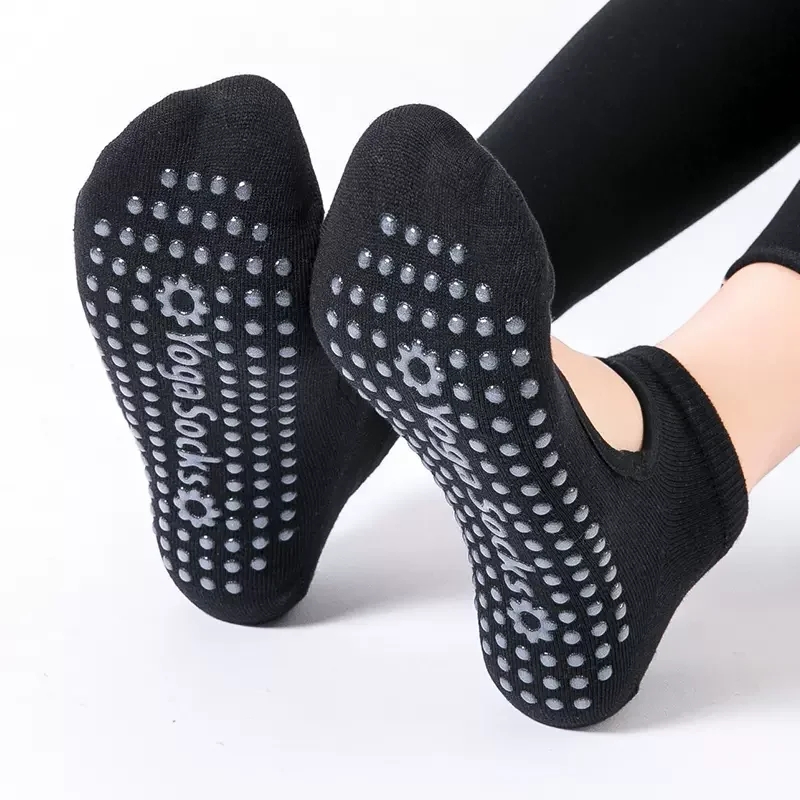 Ankle Weights - คุณภาพสูงผู้หญิงถุงเท้าโยคะ Anti-SLIP Breathable Backless ถุงเท้าพิลาทิสข้อเท้าสุภาพสตรีบัลเล่ต์เต้นรํากีฬาถุงเท้าสําหรับฟิตเนส GYM