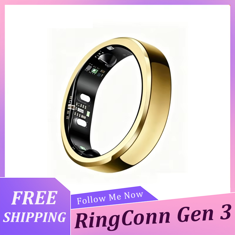 Gymnastics Rings - RingConn Gen 3 แหวนอัจฉริยะติดตามแนวโน้มหลอดเลือด ไม่ต้องสมัครแอป แจ้งเตือนด้วยการสั่น