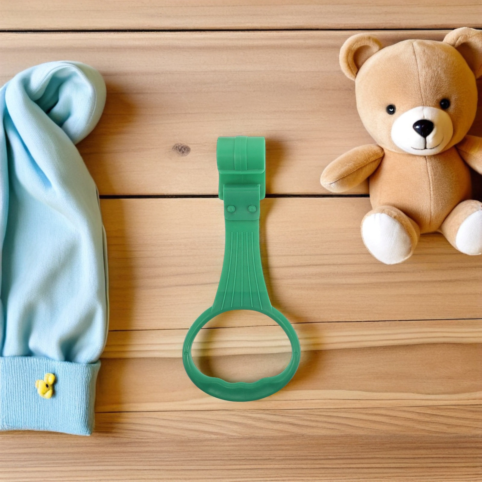 Gymnastics Rings - 5 ชิ้น ห่วงฝึกเดินสำหรับเด็ก ตะขอช่วยลุกยืนสำหรับทารก ห่วงยิมนาสติกแบบแขวนเตียงเด็ก สำหรับเสริมสร้างกล้ามเนื้อเด็กวัยหัดเดิน