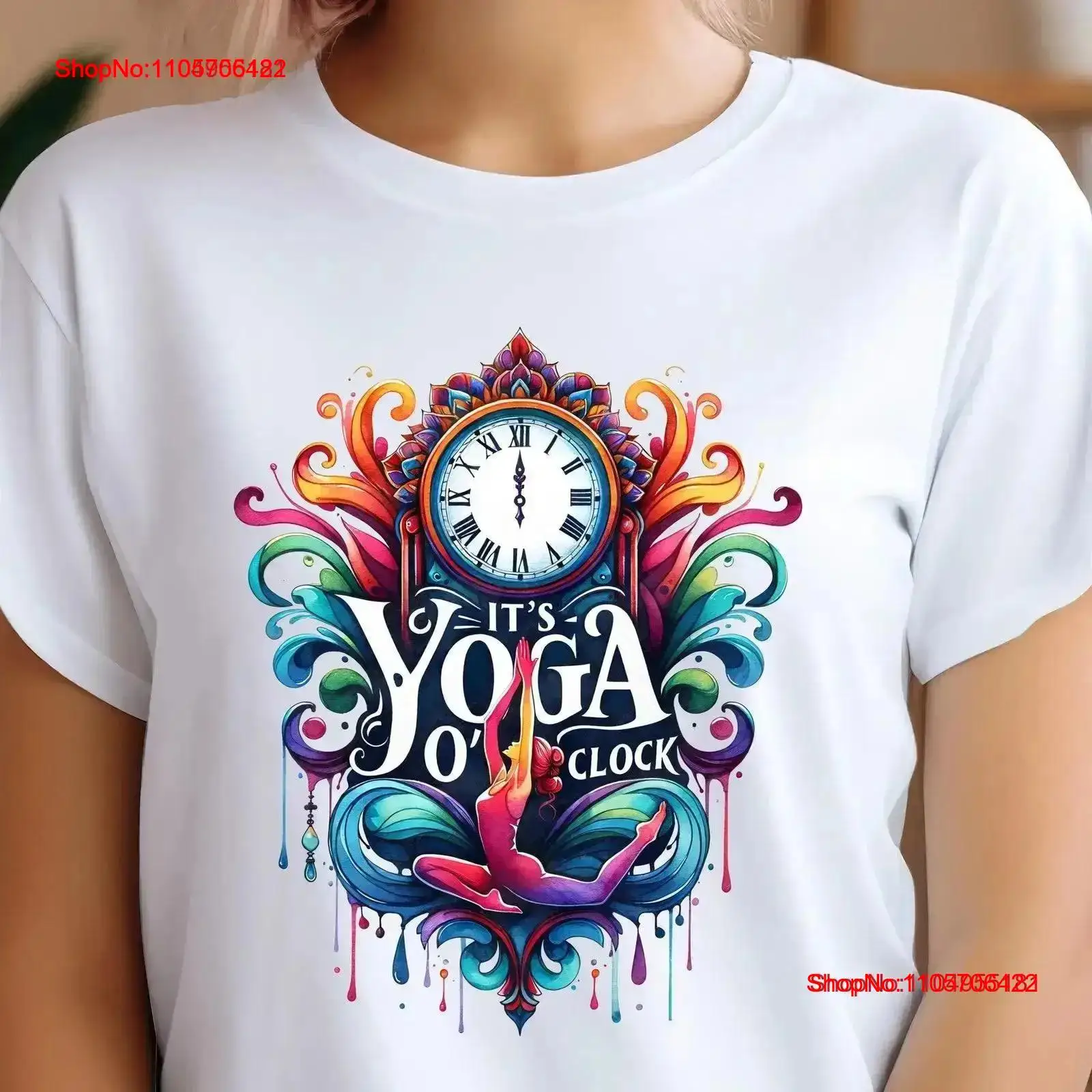 Yoga And Fitness Instructor - เสื้อยืดโยคะ It's O'Clock Meditation พรีเมียม สำหรับโยคี