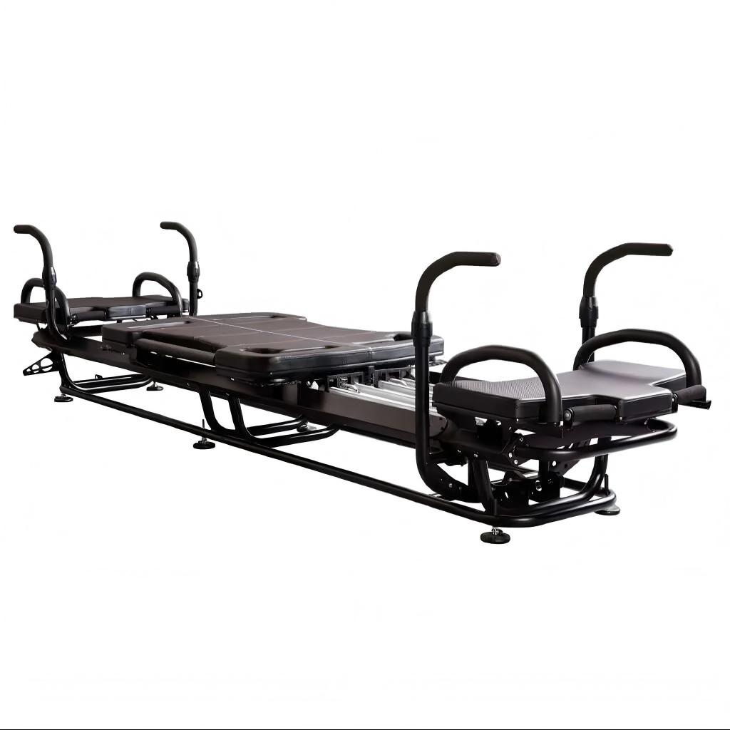 Yoga Fitness Reformer - เครื่องพิลาทิสแบบพกพาสำหรับมืออาชีพ เหมาะสำหรับสตูดิโอโยคะและฟิตเนสกลางแจ้ง - เครื่องซูเปอร์คอร์