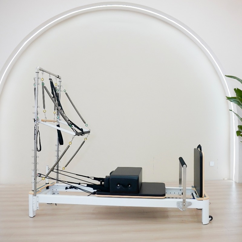 Yoga Fitness Reformer - YTYIN เครื่องพิลาทิส รีฟอร์มเมอร์ อลูมิเนียมแบบครึ่งทาวเวอร์ สำหรับยิมในบ้านและเชิงพาณิชย์ ทนทาน