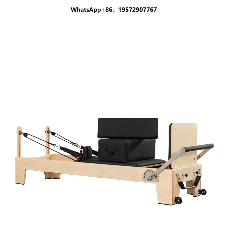 Yoga Fitness Reformer - เตียงพิลาทิสเรฟอร์มเมอร์ไม้เมเปิลคุณภาพสูง โยคะ ฟิตเนส สปริงเป็นมิตรต่อสิ่งแวดล้อม หนังไมโครไฟเบอร์ ระดับพรีเมียมสำหรับลูกค้า