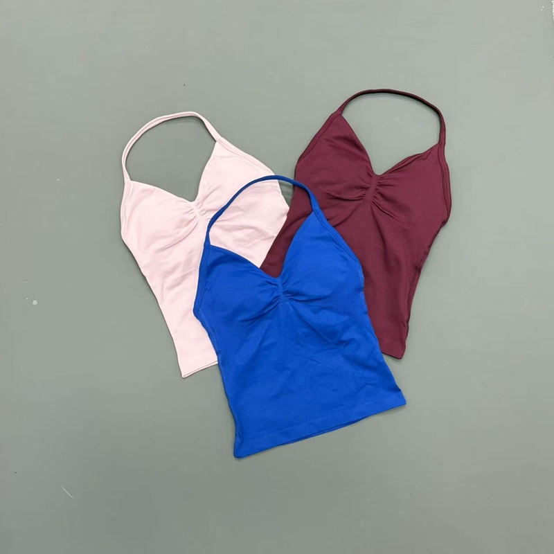 เสื้อกล้ามกีฬาผู้หญิงแบบไร้ตะเ - Yoga Fitness Tapis บทวิจารณ์และราคา