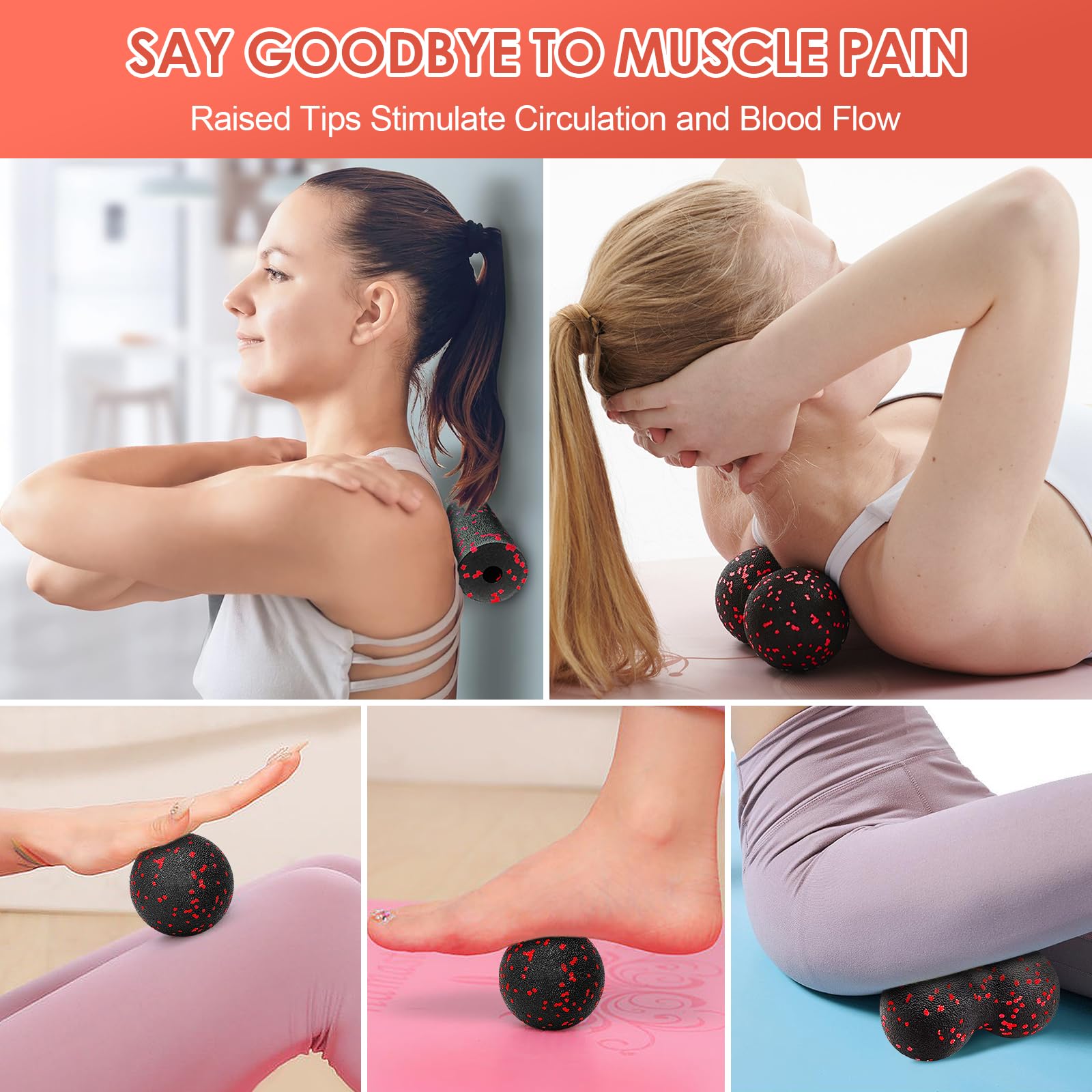 Hollow โยคะ Roller นวดถั่วลิสง - Yoga Fitness Kit บทวิจารณ์และราคา
