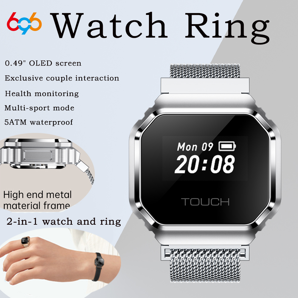 แหวนสมาร์ทหน้าจอ OLED ขนาด 0.4 - Gymnastics Rings บทวิจารณ์และราคา