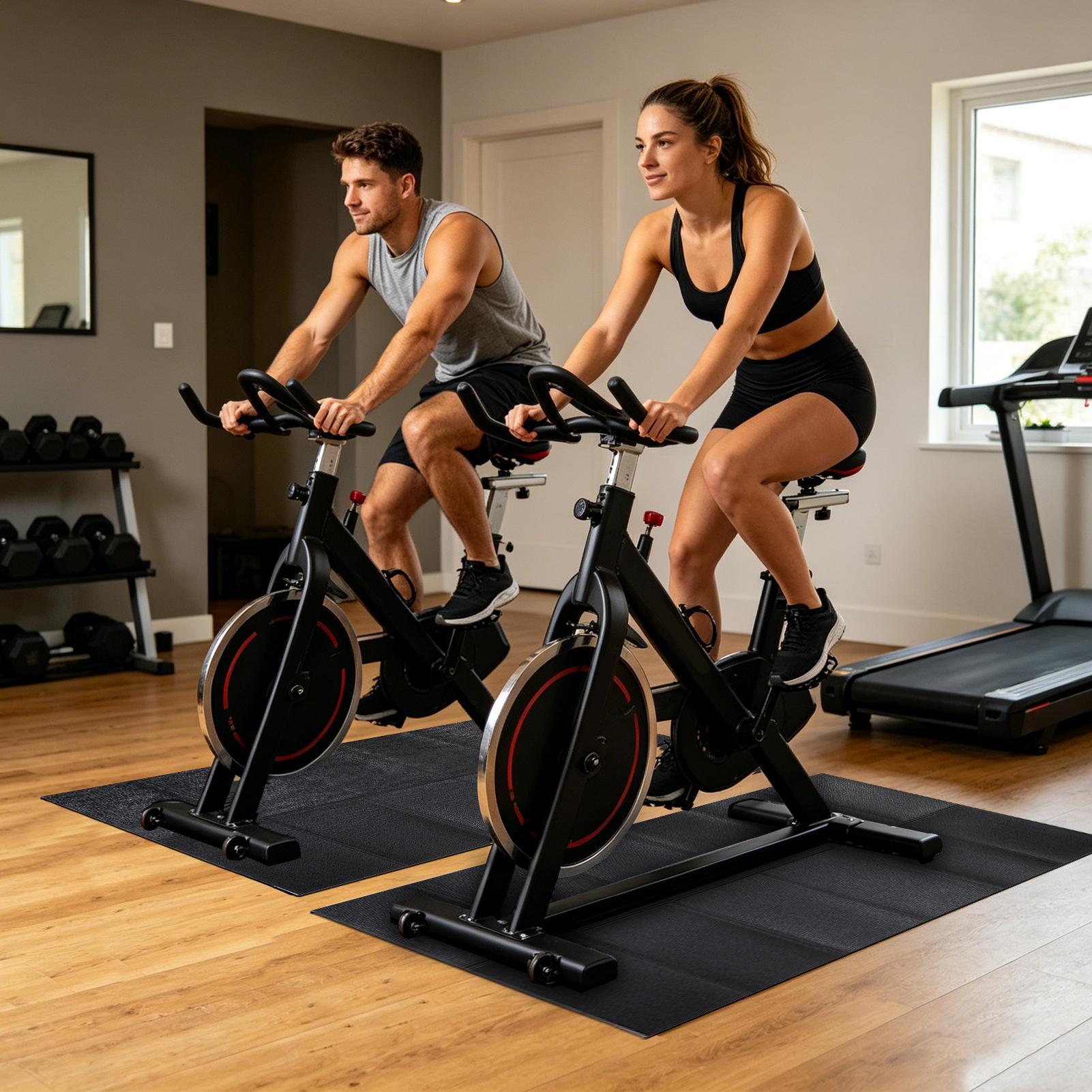 แผ่นรองลู่วิ่งไฟฟ้าแบบหนา กันน - Gym Floor Mats บทวิจารณ์และราคา