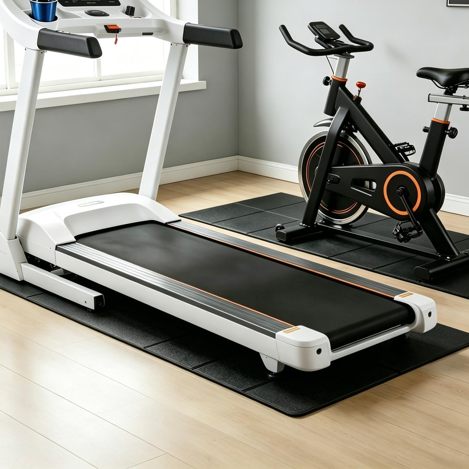 แผ่นรองพื้นลู่วิ่งไฟฟ้ากันลื่น - Gym Floor Mats บทวิจารณ์และราคา