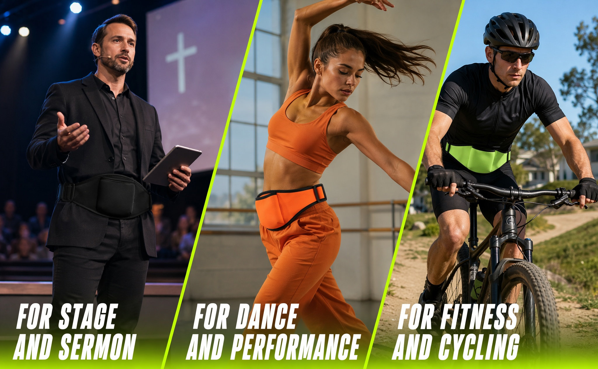 4 ชิ้น สายคาดเอวไมโครโฟน กระเป - Yoga And Fitness Instructor บทวิจารณ์และราคา