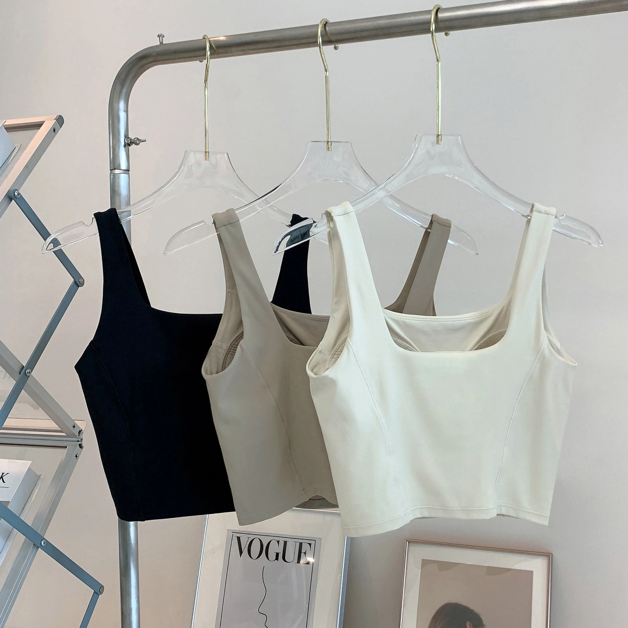 เสื้อชั้นในโยคะผู้หญิงแบบยืดหย - Yoga Fitness Tapis บทวิจารณ์และราคา